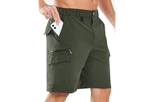 NORTHYARD Men's Cargo Hiking Shorts 9" Lightweight Outdoor Tactical Work Camping Sport Golf Casual Travel Fishing Multipocket