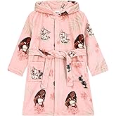 Disney Moana Robe For Girls, Princess Fluffy Girls Robe With Hood, Moana Fleece Kids Bathrobe