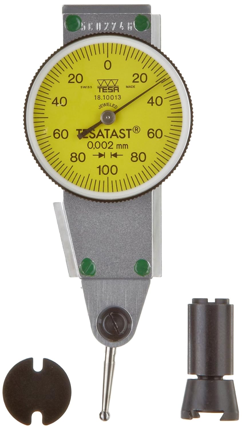 Brown & Sharpe TESA 18.10013 Tesatast Dial Test Indicator, Side Mounted