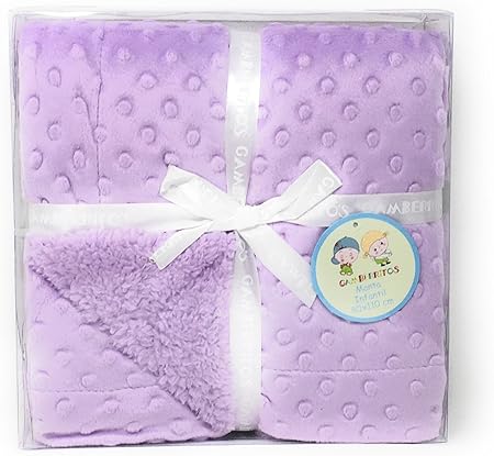 Danielstore Blanket Bebe Topitos Multi Purpose Bebe 80 Cm X 110 Cm Purple Amazon Co Uk Baby