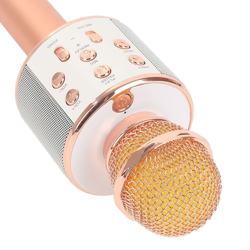 SIRKECI WS858 Wireless Karaoke Microphone, Rose Gold (WS858Gold