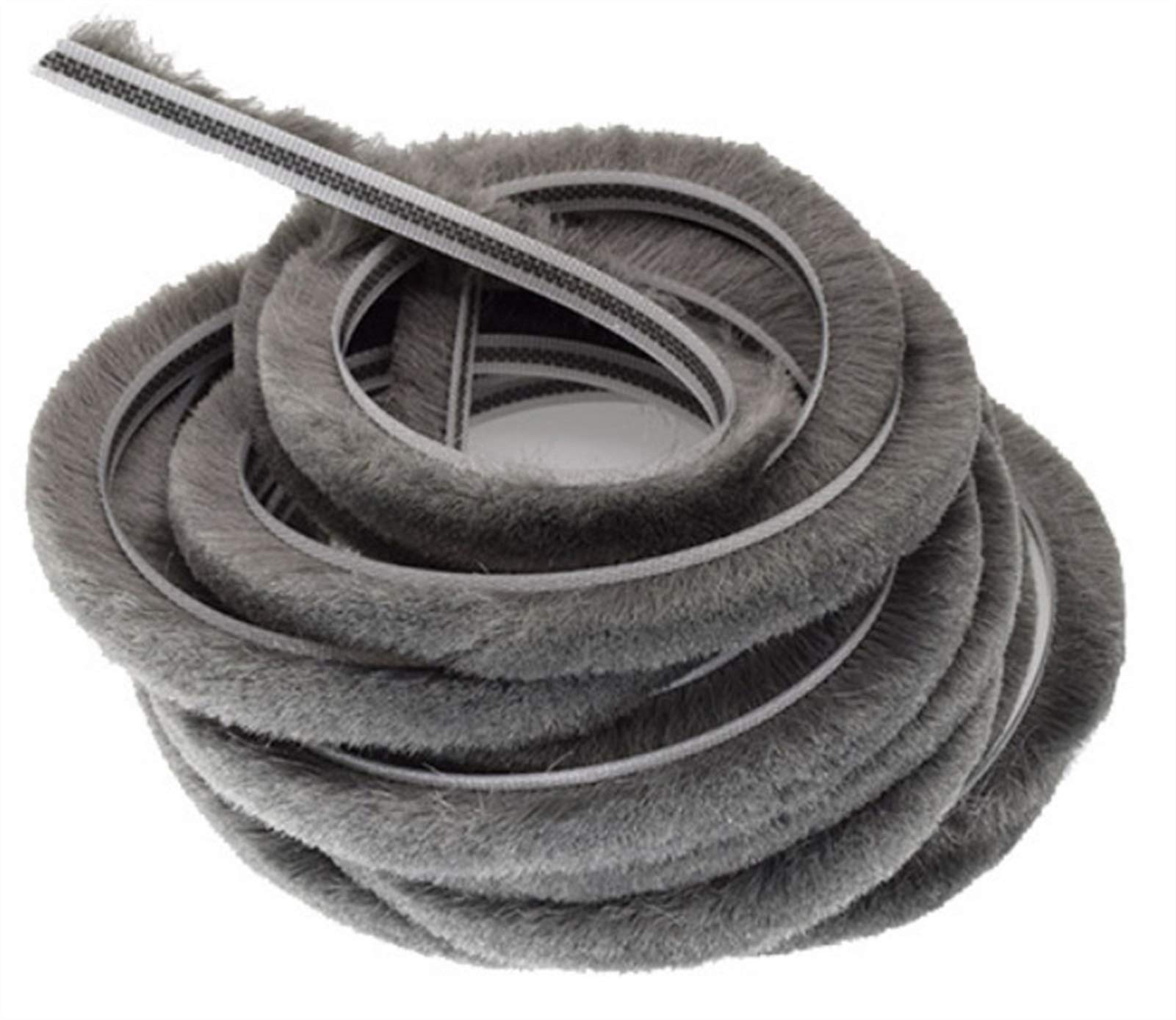 Pangyoo PYouo-Sealing strip 10M Straight Hair Sealing Strip Door/Window Groove Nylon Pile Brush Seal Weatherstrip 5/6/7mm, Efficient sealing (Color : 7 x 12mm)