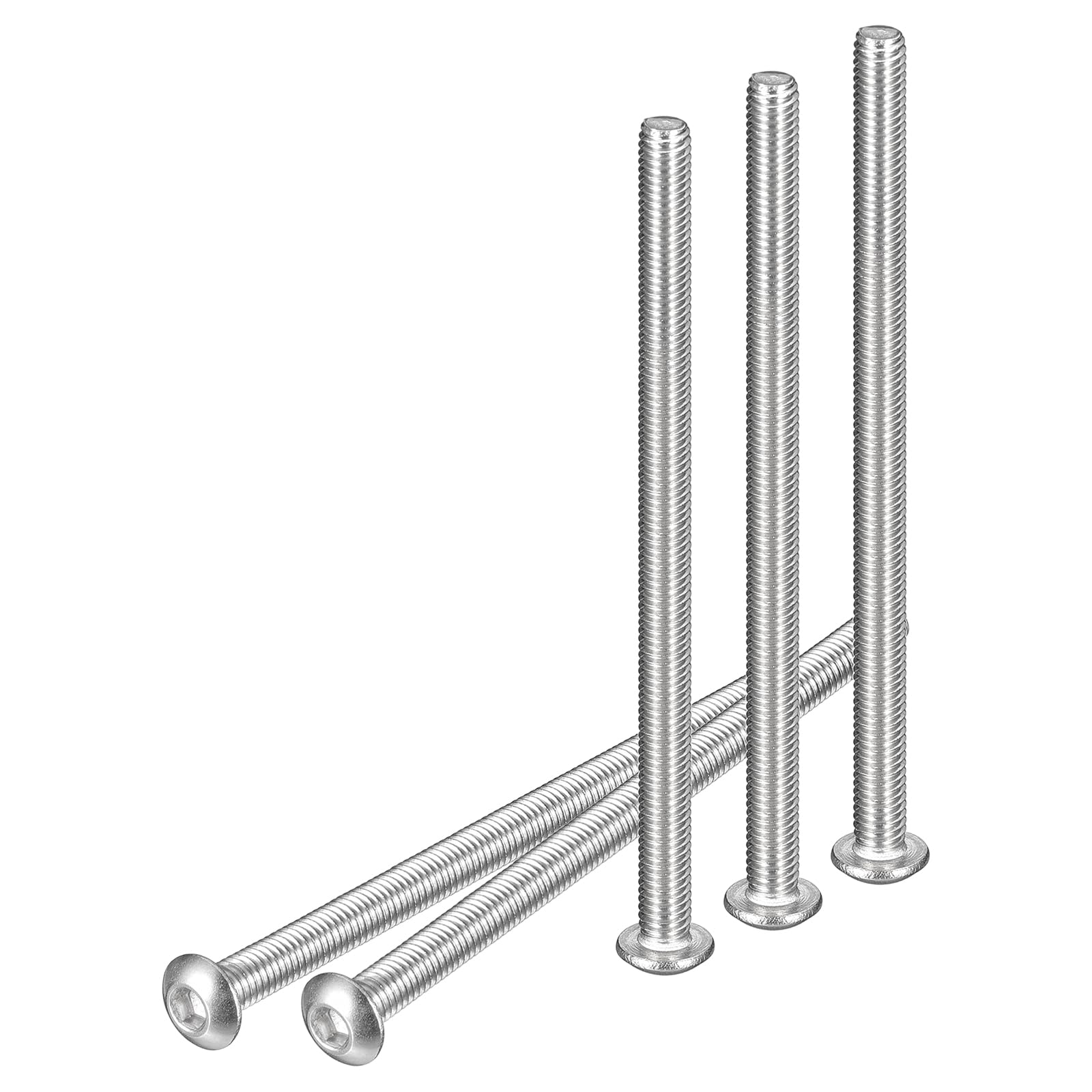 DTGN M3-0.5x50mm Button Head Socket Cap Screws - 50Pack - Good for Machine - 304 Stainless Steel 18/8 - Hex Drive Full Thread Fasteners — image 1