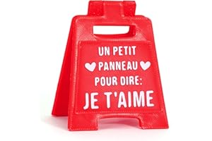 DPKOW French Valentines Day Gift for Him Her Romantic I Love You Sign Figurines Card Envelope, Cute Mini Sign Valentines Day 