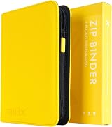 Vault X 4 Pocket Trading Card Zip Binder 160 Cards Exo-Tec Yellow