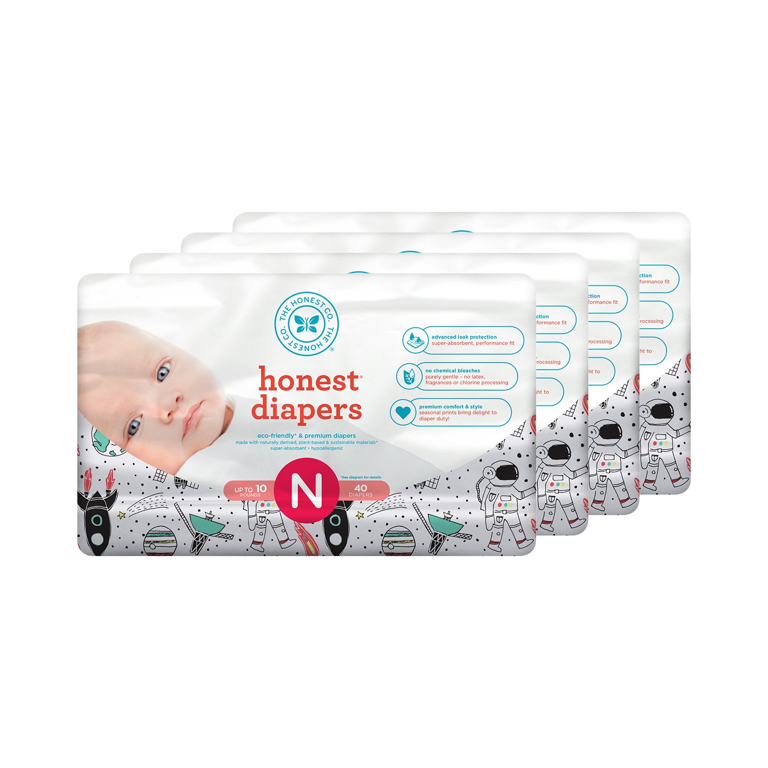 honest diapers newborn 40 pack