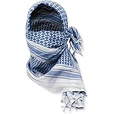 M MCGUIRE GEAR Shemagh Tactical Scarf, Middle Eastern Desert Hood, Bandana, Keffiyeh, Military Style, 100% Cotton, 42" x 42"
