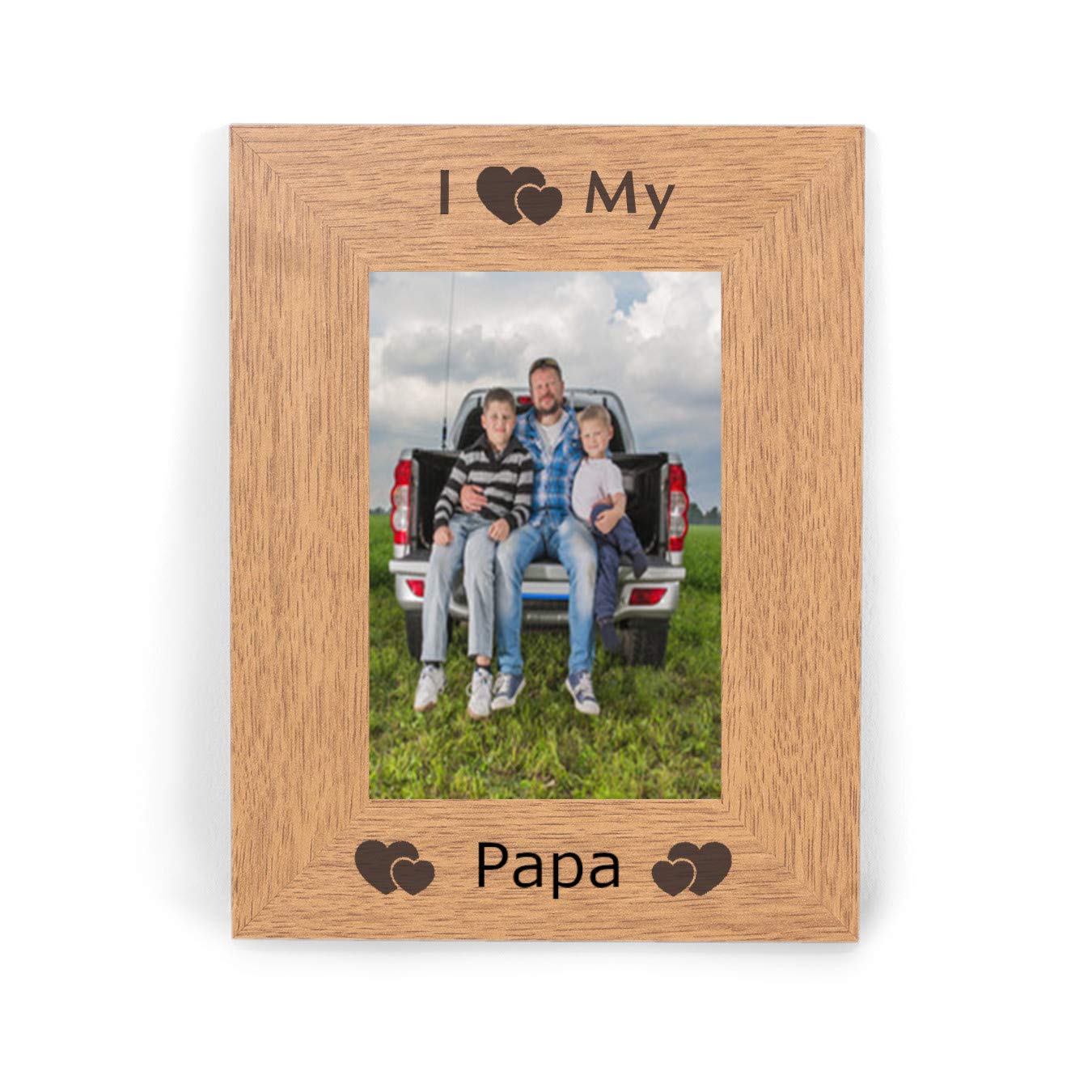 I Heart My Papa 6x4 Photo Picture Frame Love Novelty Gifts Presents Keepsake Ideas For Birthday