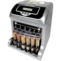 カウンター　ELECTRONIC COIN SORTER ② Digital 2-Row Canadian Coin Sorter with Coin Wrappers - Sorts up