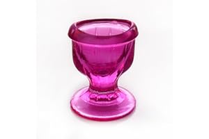 2activelife - Glass Eye Wash Cups 1 pcs with Storage Container | Eye Cleaner Solution for Tired Eyes, Eyestrain, Makeup, and Dust | Eye-Shaped Rim for Eye Rinse and Cleansing - Pink