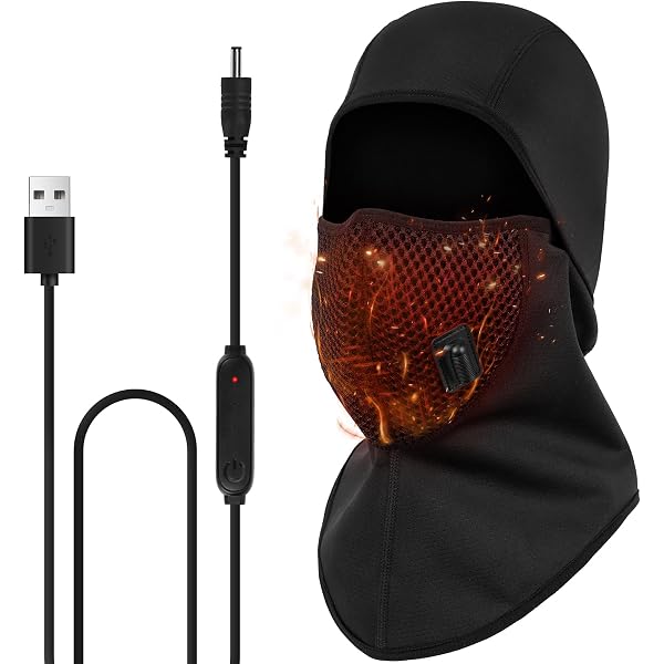 PEONYRISE Heated Balaclava for Men Women Face Mask Beanie  display picture 1