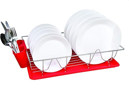 red dish rack amazon