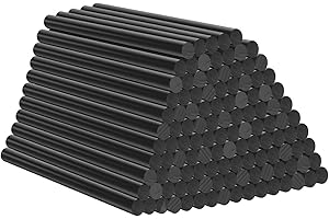 T TOVIA : Black Hot Glue Sticks 4" x.27 (60Bulk Pack) - Ultra Bond Hot Melt Adhesive Mini Glue Gun Sticks for All temperature Glue Guns