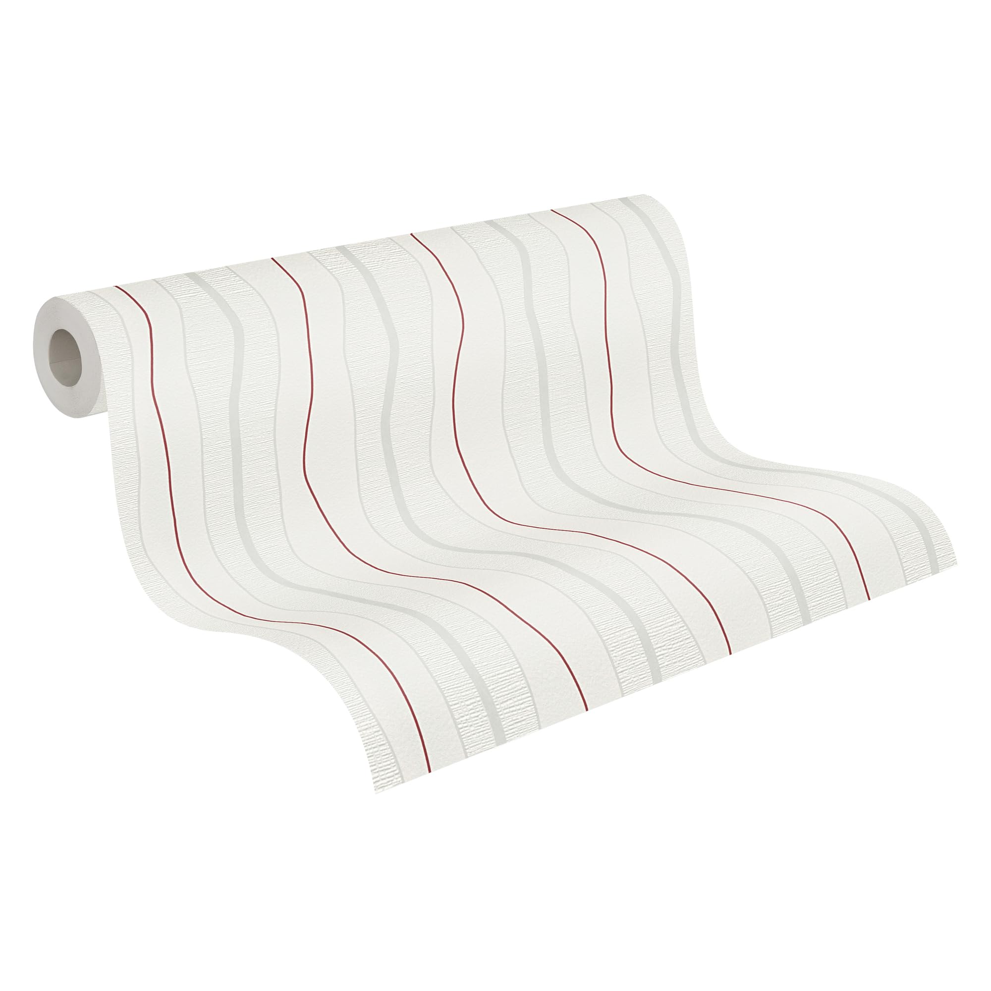 A.S. Creation Avenzio 4 249531 Wallpaper Striped Red/Cream
