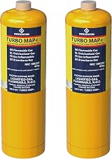 Pipestation 2x Mapp Gas Pro Plus Canisters CGA 600 for Soldering Torch view 2
