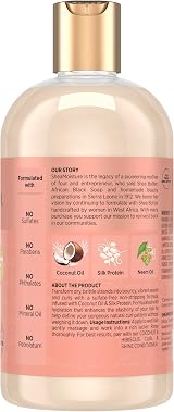 Shea Moisture Coconut Hibiscus Curl Shine Shampoo 384ml Tames Frizz Defines view 2