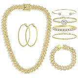 XKAWRT Hip Hop Cuban chain full diamond necklace