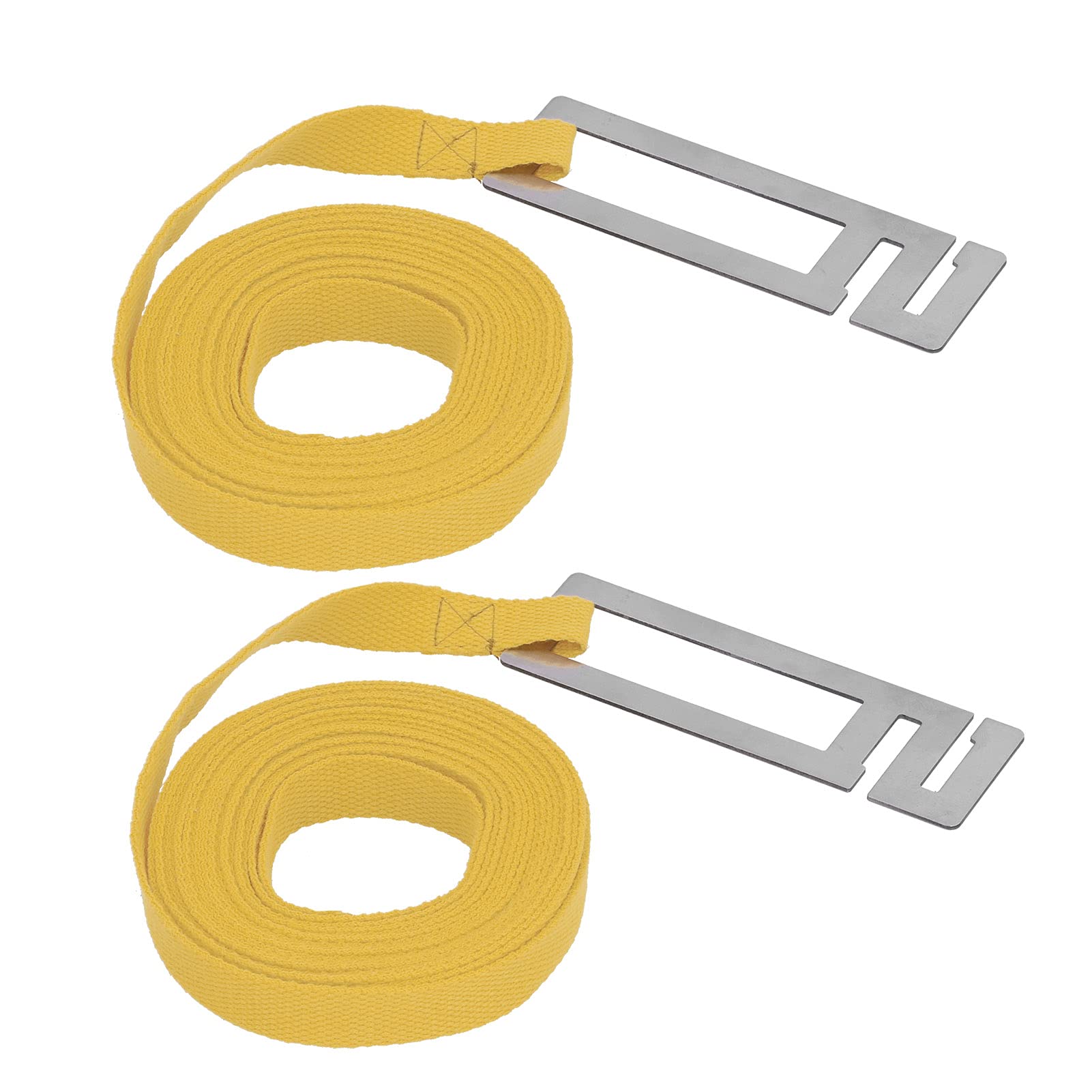 Mumusuki 2Pcs Beehive Belt Portable Fixed Tightening Beehive Bundling Beekeeping Accessory High‑Strength Silk Webbing (yellow)