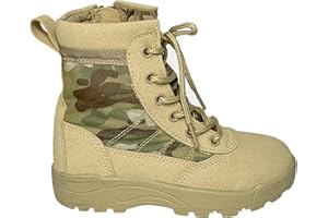 kids Combat Boots Boys & Girls Tactical Boots Waterproof Non-Slip Quick Dry Anti-Collision camouflage for Summer Camp & Outdo