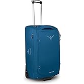 Osprey Daylite 85L Wheeled Collapsible Travel Duffel Bag - Lightweight Rolling Suitcase, Night Shift Blue