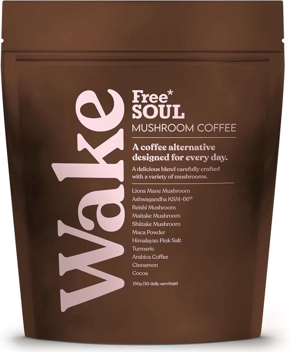 Free Soul Wake Mushroom Coffee with Lion's Mane & Ashwagandha 30 Servings