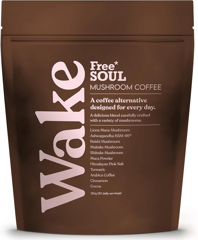 Free Soul Wake Mushroom Coffee with Lion's Mane & Ashwagandha 30 Servings