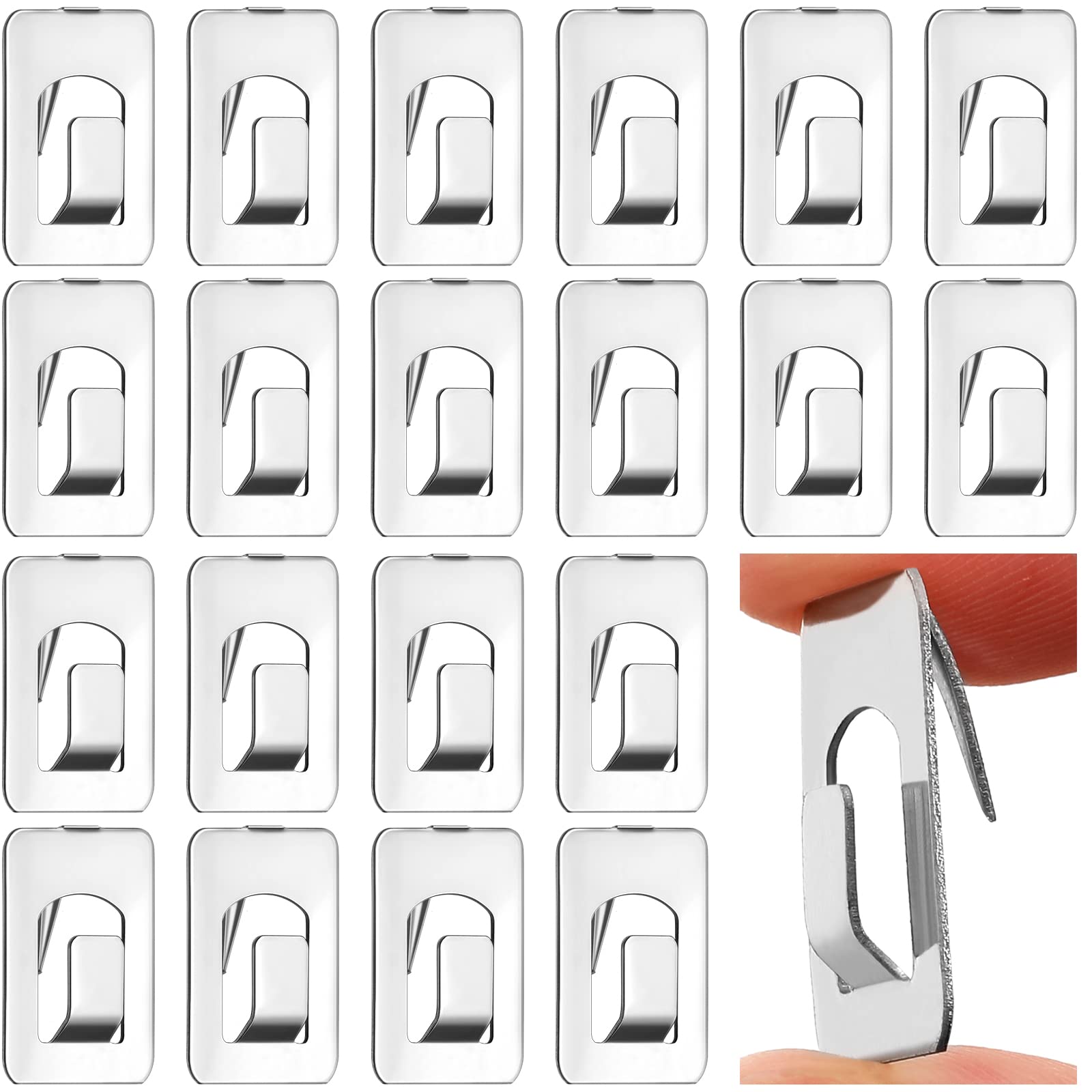 Fabric Wall Clips Panel Wall Hooks Fabric Clip Cubicle Picture Hangers Stainless Cabinet Draw Hooks for Office Clothes Cubicle Wall Cloth Partitions Supplies (72 Pieces)