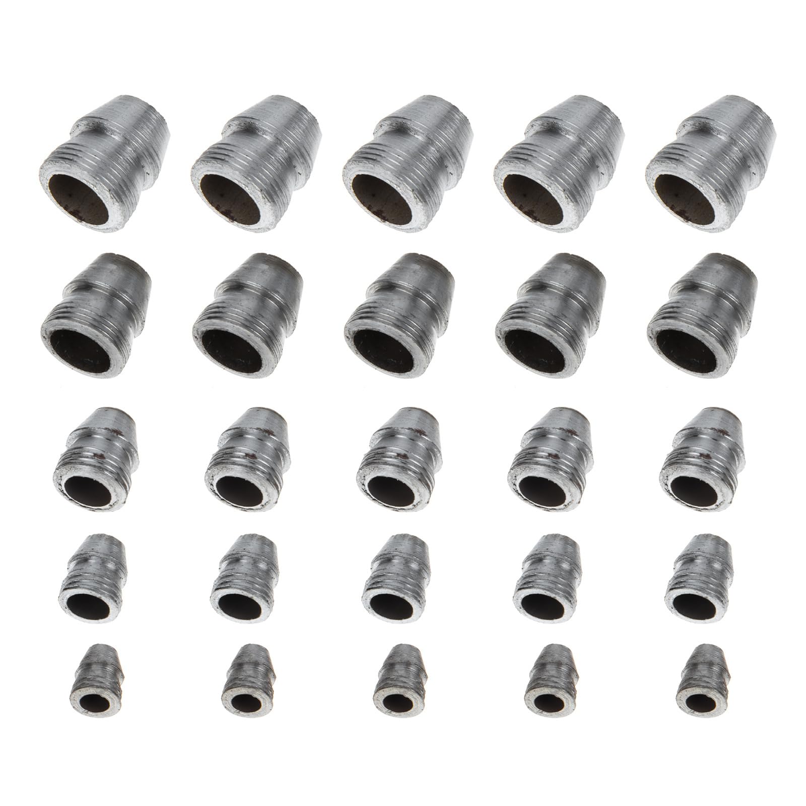 Housoutil Axe Handle Wedges 25Pcs Round Hammer Wedges Steel Splitting Set for Axe Handle Repair and Reinforcement Diameter 0.3In