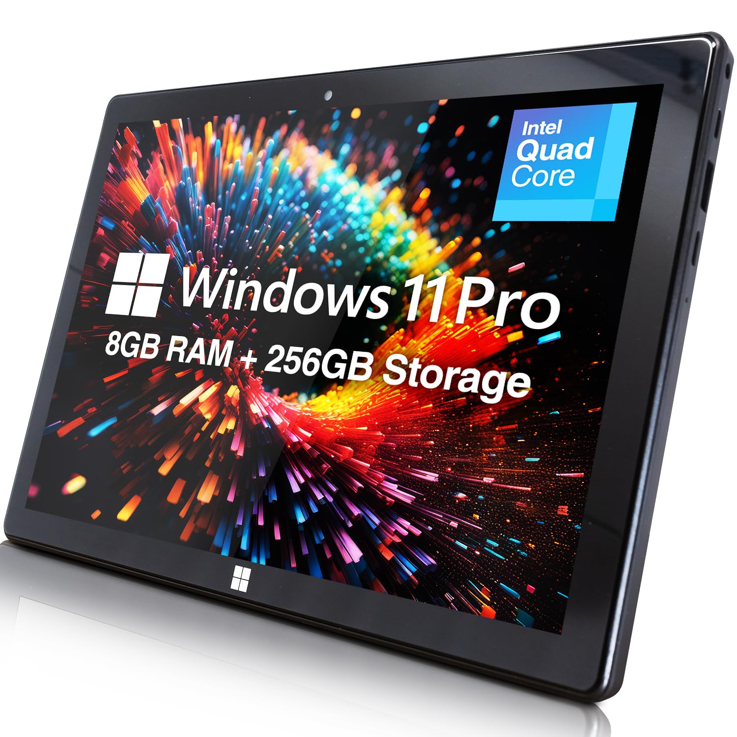 Tablet PC Fusion5 de 10,1 Windows 11 Full HD - FWIN232 PRO N5 Tableta ultradelgada - 8 GB de RAM, 256 GB de almacenamiento SSD, CPU N100 de cuatro núcleos, 10 pulgadas, WiFi 5G, cámara web HD, Micro HDMI, almacenamiento ampliable