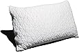 Coop Home Goods - PREMIUM Adjustable Loft - Shredded Hypoallergenic Certipur Memory Foam Pillow with washable removable cover - 20 x 30 - Queen size