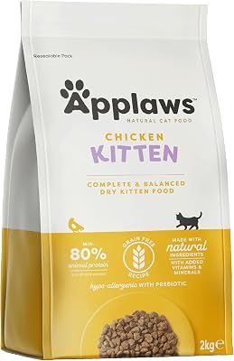 Trockenfutter für Senior-Katzen 2 kg – Huhn Kroketten 1 x 2 kg, getreidefrei, proteinreich, 100% natürliche Zutaten