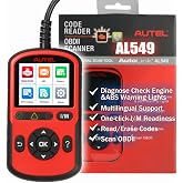 Autel OBD2 Scanner AutoLink AL549 Code Reader with AutoVin Diagnostic Tool Color-Coded Fault and IM Readiness Universal Car Battery Test Enhanced PCM and ABS Coverage Upgrade Ver. of Autel AL519