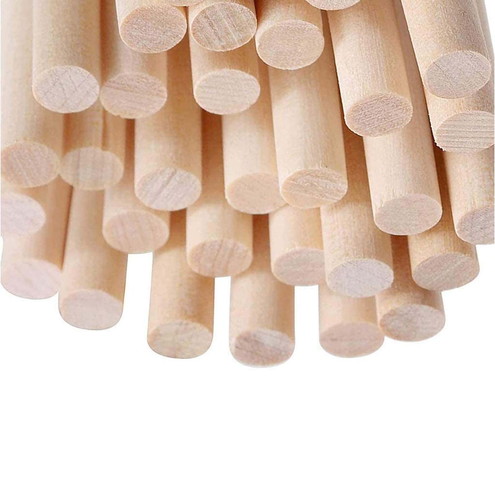 LEBQ Bamboo dowel craft sticks 12 inches, long sticks for handicraft projects DIY, 100 pcs per pack