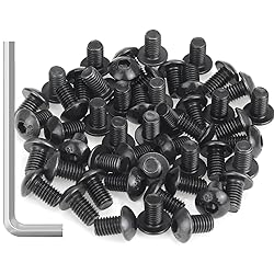55 Pieces M5 x 8mm Button Head Socket Cap