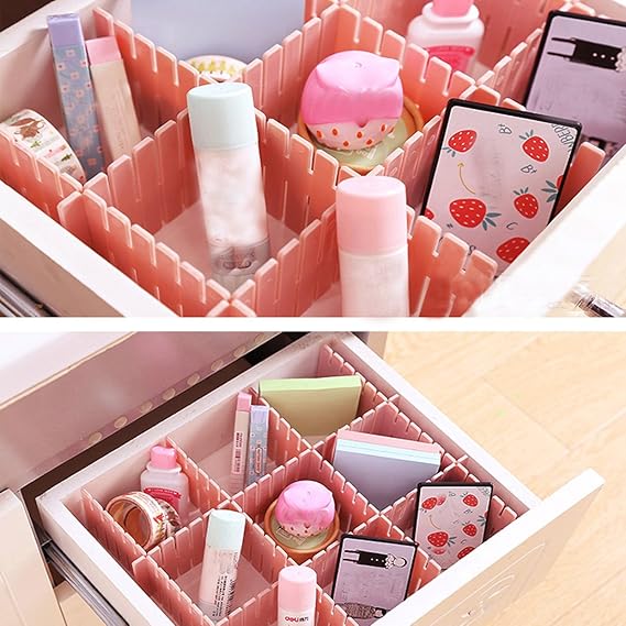 Storage Organization Newferu Plastic Desk Diy Grid Drawer