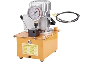 Euker Electric Driven Hydraulic Pump 10000 Psi Manual Valve Hydraulic Power Unit 750W 110V Single Acting Hydraulic Electric Pump 8L Tank