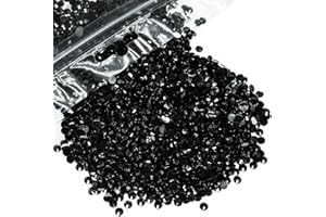 qiipii 1280PCS 6mm Solid Black Resin Rhinestones for Crafting SS30 Pure Black Flatback Jelly Stones Bulk Diamonds Crystals Gems for Face Eyes Makeup Mugs Tumblers Bottles Crafts Clothes Shoes Phones