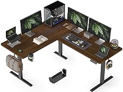 WALKINGDESK 63X55 Inches Reversible L Shaped