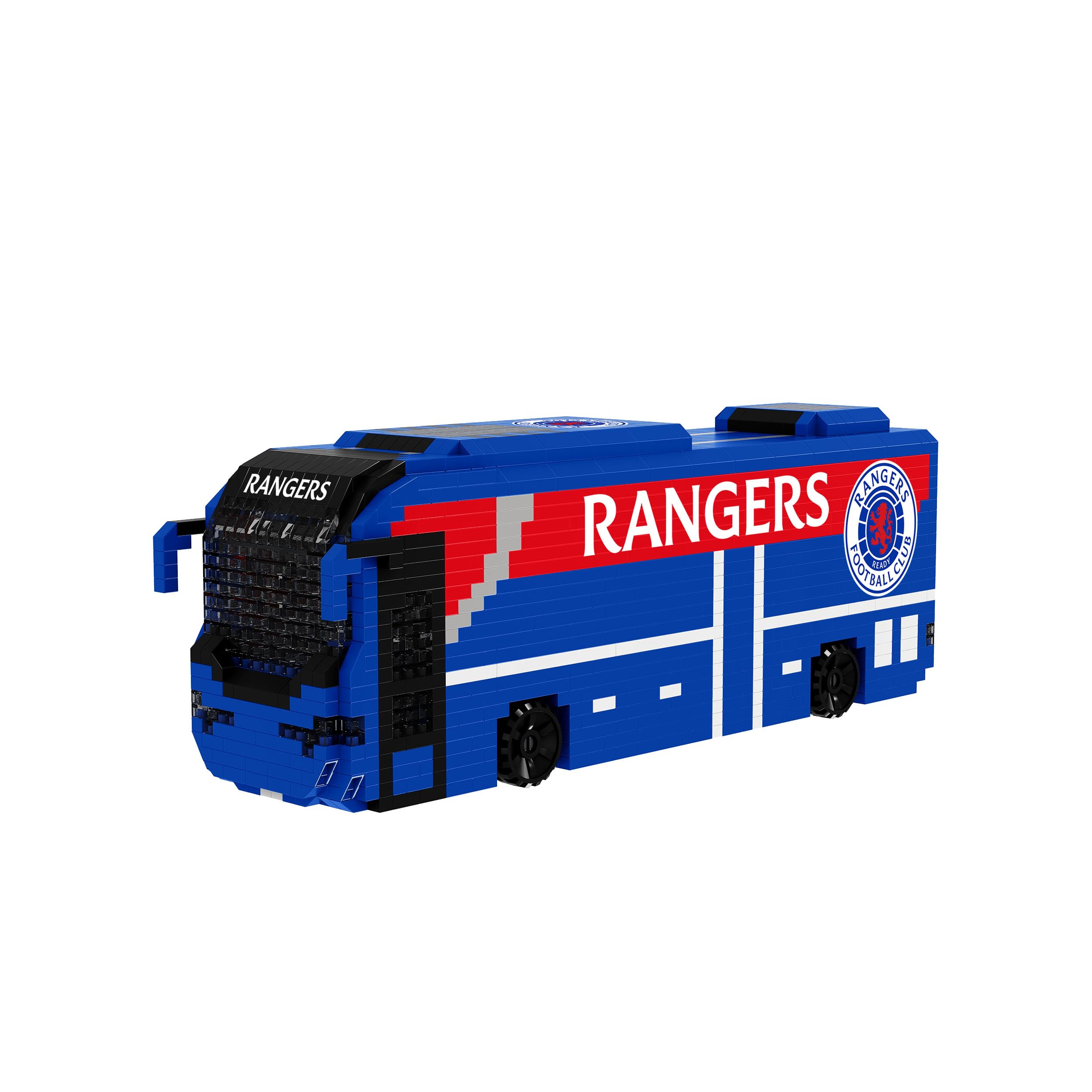 FOCO Officially Licensed Rangers FC BRXLZ 3D Bricks Coach Construction Toy Model — image 1