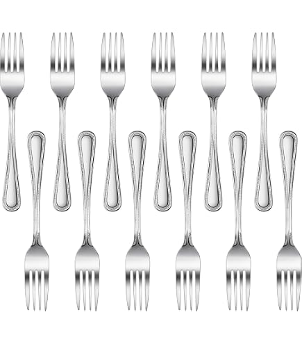 Forchetta da tavola in acciaio 18.10 Hannah inox lucido Set 6 pezzi lunghezza 20,40 mm Sambonet