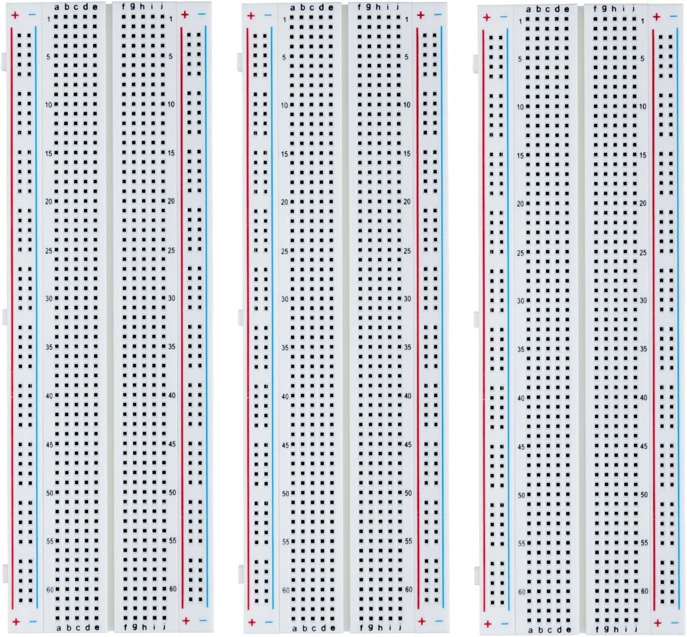 ELEGOO 3pcs Breadboard 830 Point Solderless