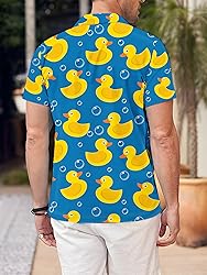 LuckLemocor Hawaiian Shirt Men Funny Button Down