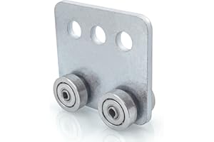 ANMAS HOME P2950-EG 4 Wheel Heavy Duty Trolley Assembly for Use with All 1-5/8" Or Taller Strut Channel, Electro-Galvanized Carbon Steel Material.