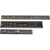 Cunyuer Engineering Ruler, 3 PCS Multifunctional PCB Ruler, Printed Circuit Board Rulers, Electronic Engineering Rulers, 15/20/25cm 6.3/7.87/10.23 Inch