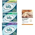 ob Tampons Multipack, Super, Ultra Absorbency Tampons Fluid Lock, with eBooklet – Set of 4 (120 Tampons)