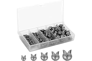 150pcs Fishing Weights Sinkers, 5 Sizes Split Shot Fishing Weights 0.5/0.8/1/1.5/2g Detachable Fishing Leads Round Egg Sinker