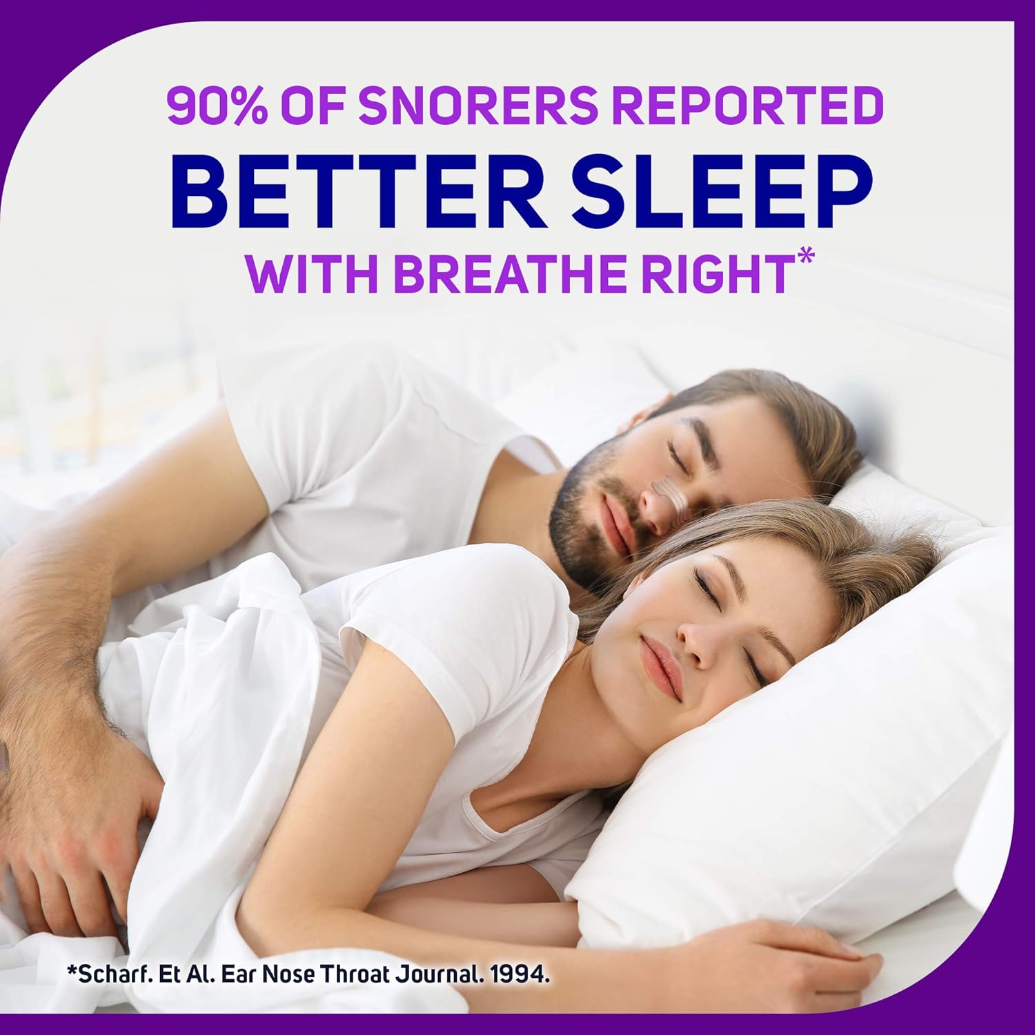 Breathe Right Nasal Strips to Stop Snoring, Drug-Free, Calming Lavender, 26 Count (Pack of 1): Health & Personal Care