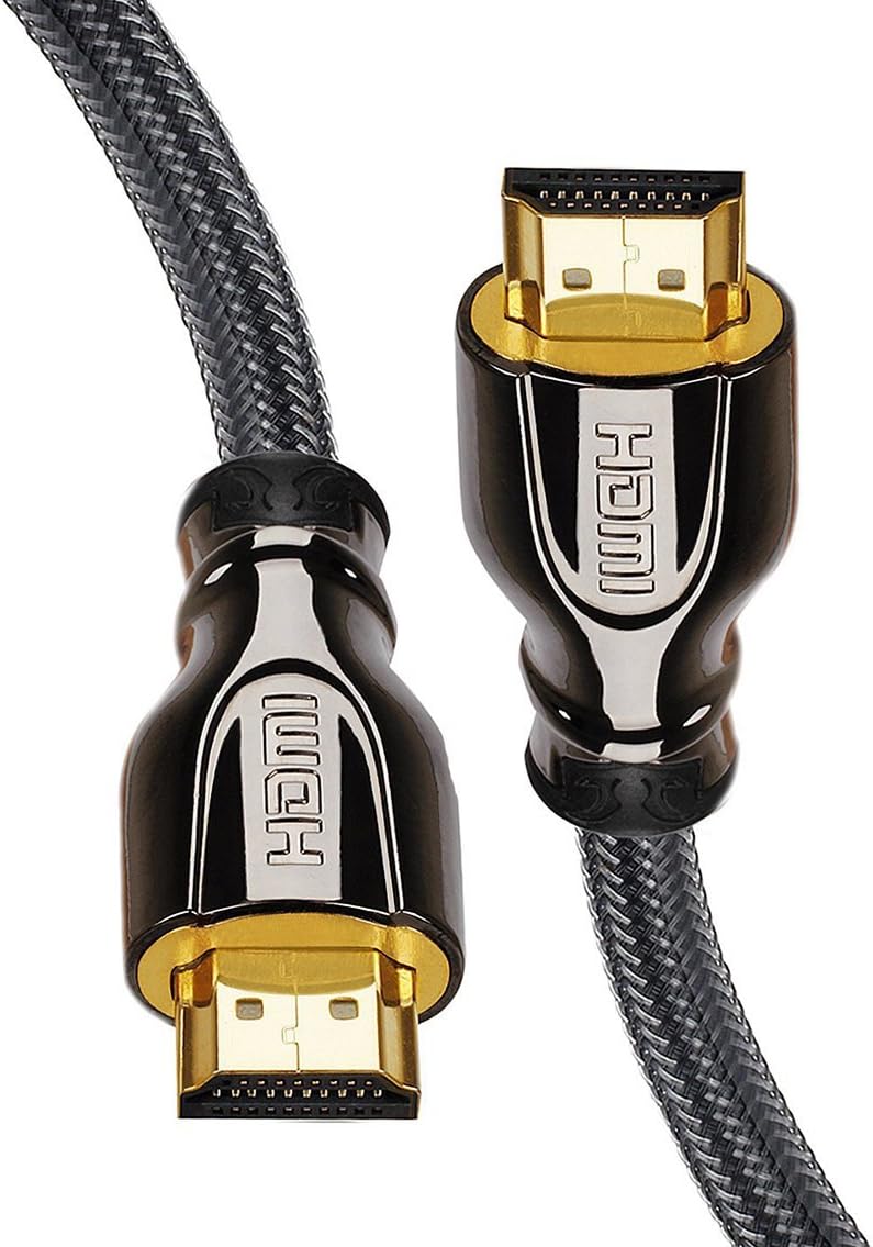90MK HDMI Cable 2.0,Ultra High Speed 18Gbps Support 3D 2160P, HD 4k,Ethernet,Audio Return Channel,Lossless Audio and Video Transmission- Full Hd (25Feet)