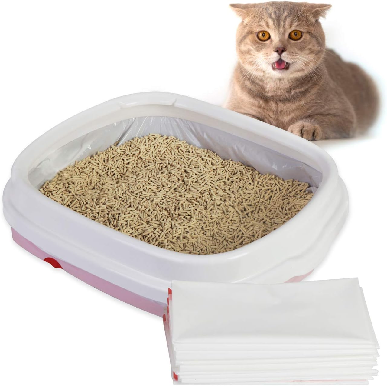 Litter Box Liners JSVER Heavy Duty Liners for Cat Litter