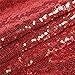 Trlyc Sequin Tablecloth Rectangular Red Sequin Table Cloth for Wedding-60x105